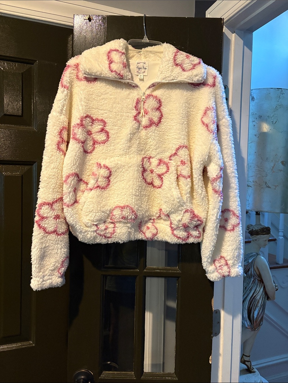 Hippie Rose 1/2 zip sweatshirt